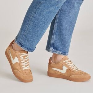 Dolce Vita Tan Suede Sneakers